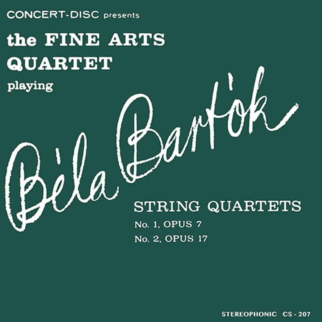 The Fine Arts Quartet playing Béla Bartók String Quartets no. 1, op. 7 / no. 2, op. 17