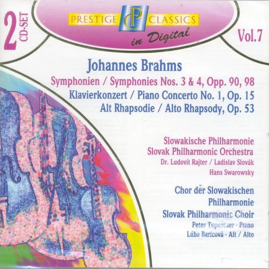 Symphonies nos. 3 & 4 / Piano Concerto no. 1 / Alto Rhapsody