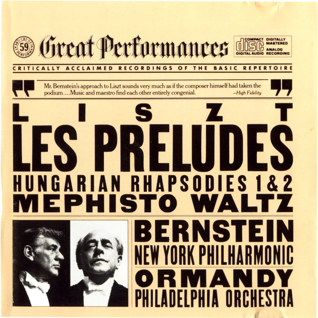 Les Preludes / Hungarian Rhapsodies 1 & 2 / Mephisto Waltz