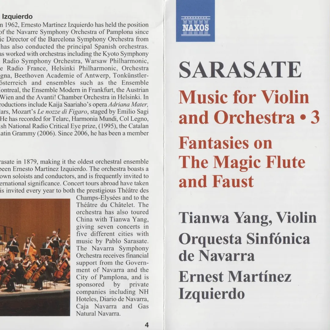 Music for Violin and Orchestra 3: Fantasies on The Magic Flute and Faust