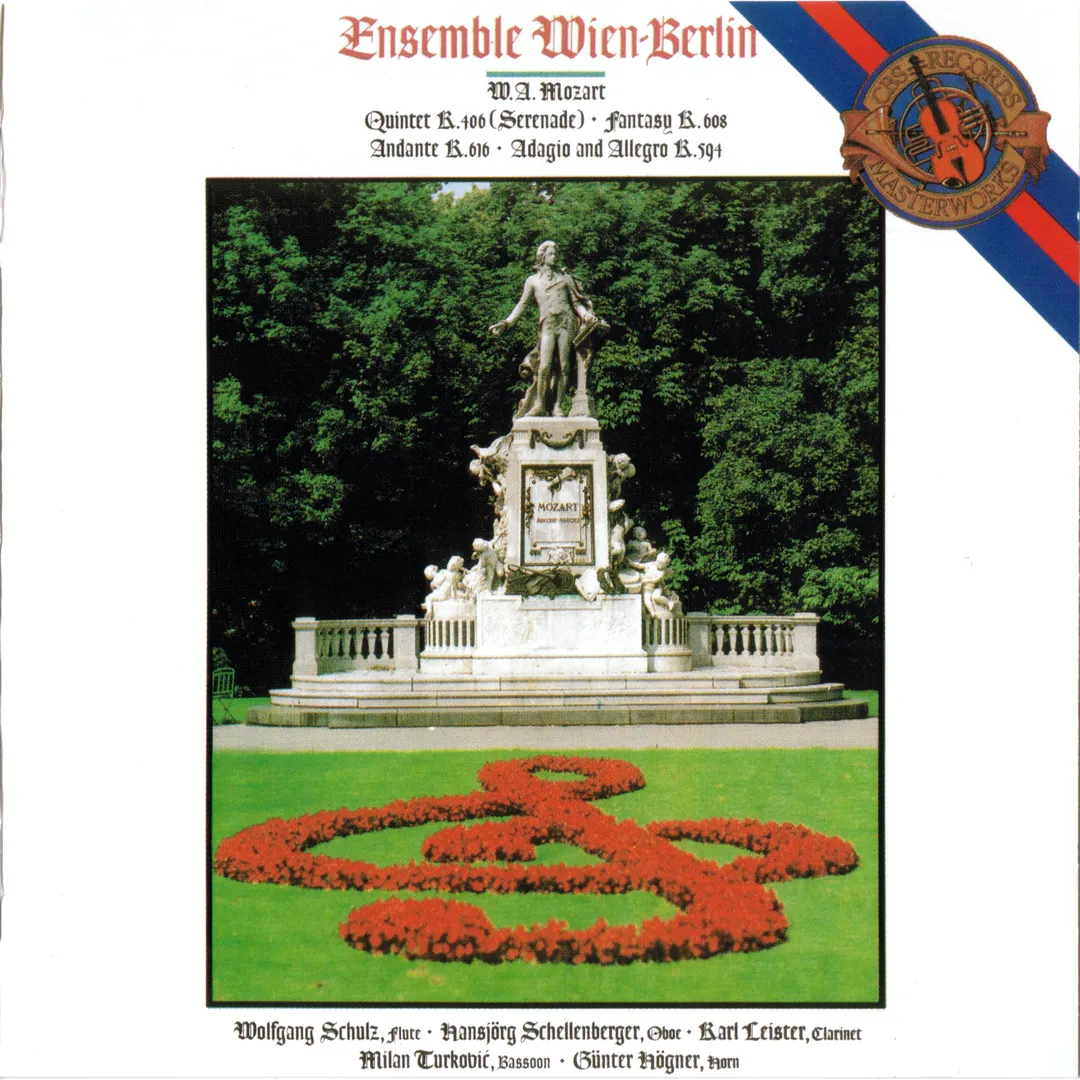 Quintet K. 406 (Serenade) / Fantasy K. 608 / Andante K. 616 / Adagio and Allegro K. 594