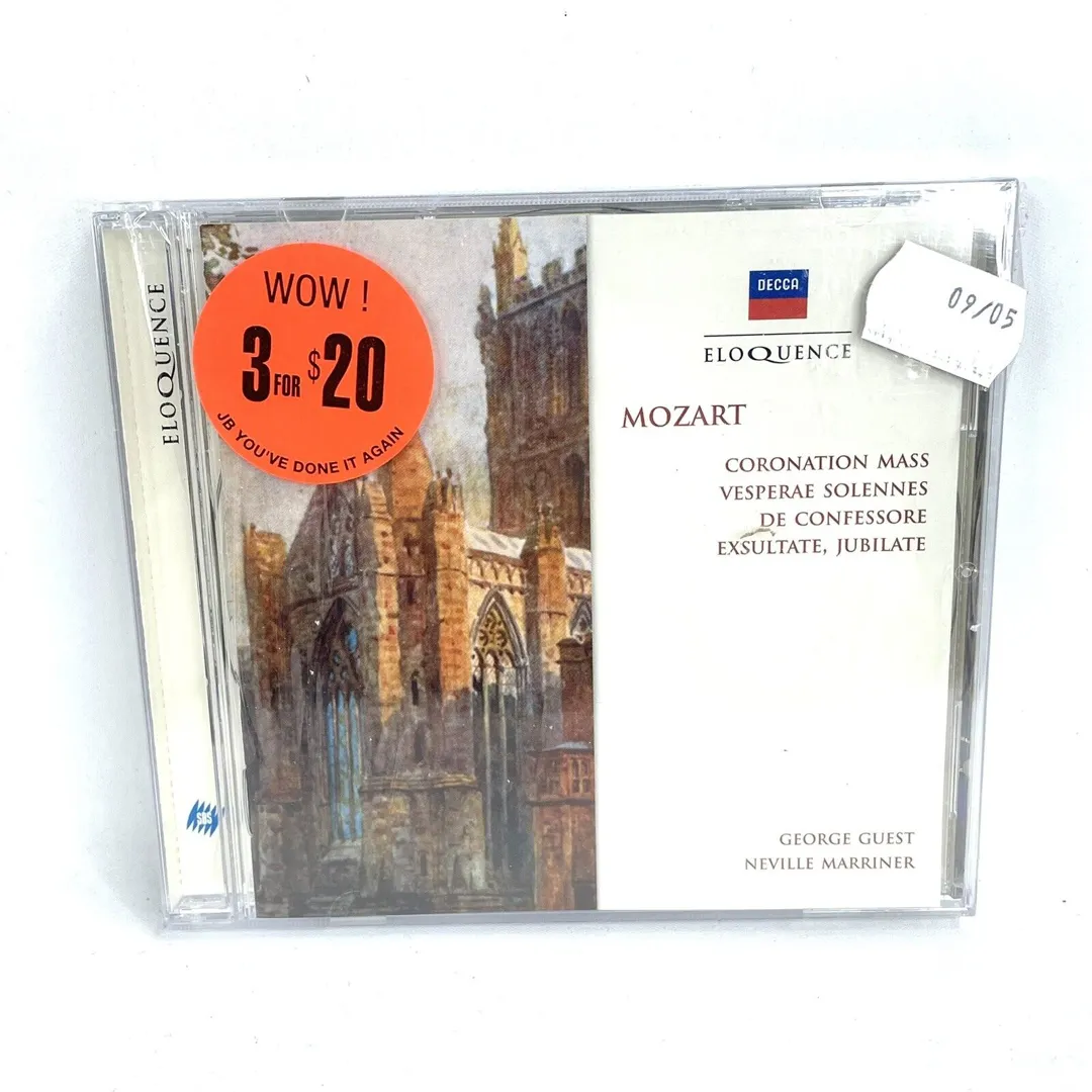 Coronation Mass / Vesperae Solennes de Confessore / Exsultate, Jubilate