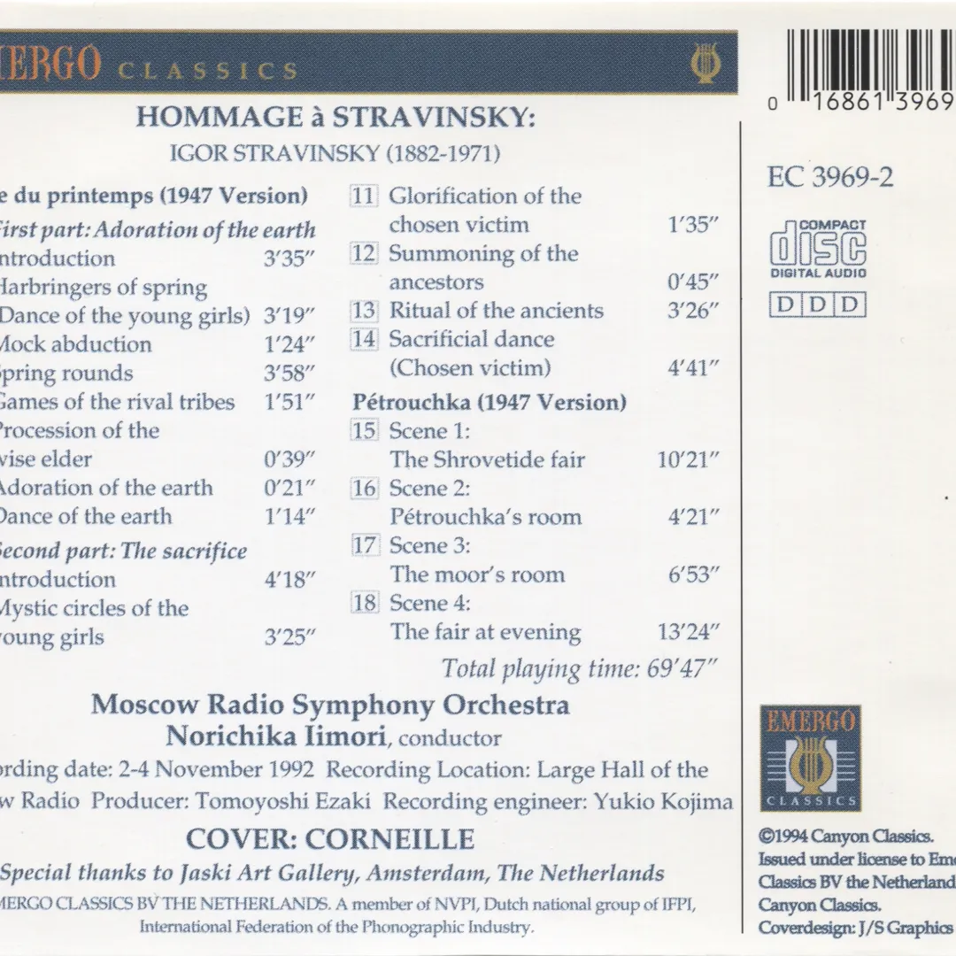 Hommage à Stravinsky